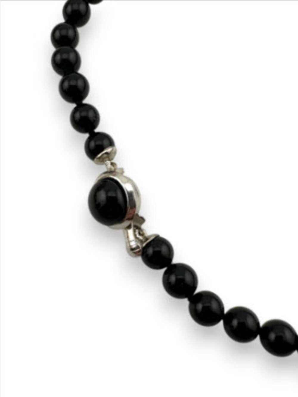Vintage Mallorca Pearl Choker Black Pearls Made in Spain Original Tag 15" - Picture 6 of 9